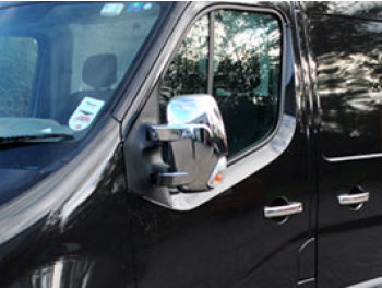 TWMC Passenger Side Wing Mirror Cover For Nissan NV400 (2011-2024) – Long Arm, Left Side, UK Made