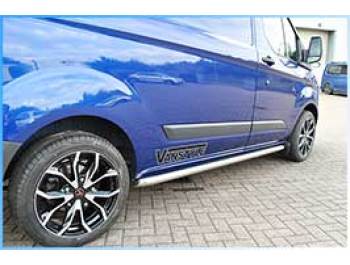 Side Bar Polished Sportline Style Set 60mm Ford Transit Custom