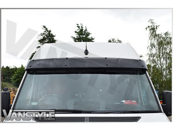 Black Acrylic High Impact Sun Visor - Ford Transit Mk8 14-19>