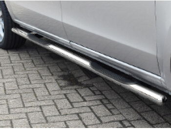 Side Bars 60mm (With Steps) Polished Stainless Steel - Vito