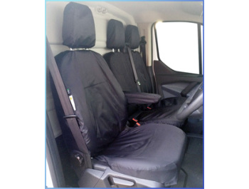 Waterproof Front Seat Covers - Black - Transit Custom 2012-2018