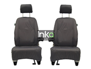 Vivaro / Trafic 2014-2016 Black RHD Front Seat Covers 1+1
