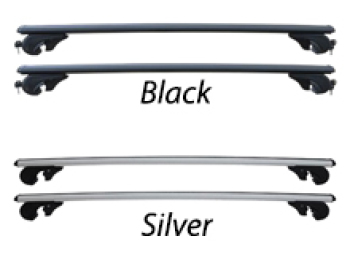Black or Silver Adjustable Lockable Cross Bar Set