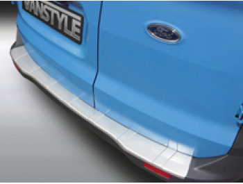 NEW FORD TRANSIT COURIER REAR BUMPER PROTECTOR ABS BRUSHED SILVER STOPS DAMAGE 