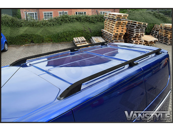 Ford Transit MK8 Aluminium Black Roof Styling Bars 2014-2019>