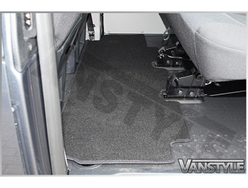 VW T5 & T6 Rear Carpet Mat Twin Sliding Door Bench Seat