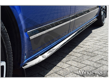 Genuine VW Polished Angled Trapezoid Side Bars