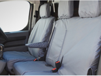 Grey Waterproof Tailored Seat Covers - Dispatch/Expert/Proace