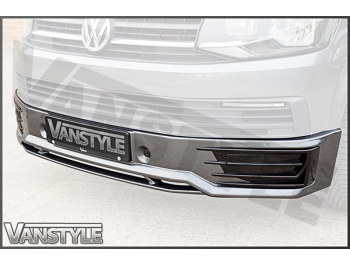 VW T6 Sportline Style Front Splitter + Fog Light Pods