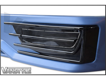 VW T6 Sportline Style Front Splitter + Fog Light Pods