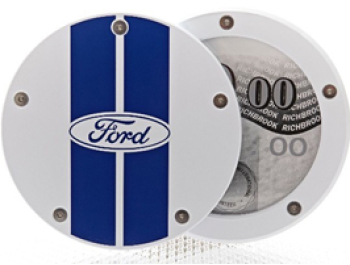 Tax Disc Holder, Twist Off Back - Ford (4 colours available)
