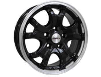 Calibre Dominator Black & Polished 16\" Transit Custom Alloys