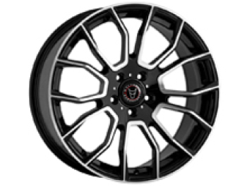 Wolfrace Evoke Gloss Black & Polished 20x8.5 5x120 VW T5 T6