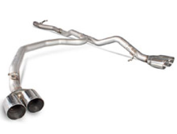 VW T5 Scorpion Non Resonated DPF Back Exhaust Quad - DAYTONA