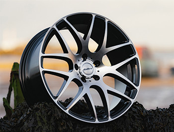 Calibre Exile-R Black & Polished 20\" 5X120 Alloy Wheels