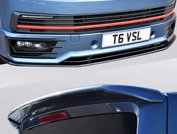 VW T6 Sportline Front Splitter + Lip Add On + Tailgate Spoiler