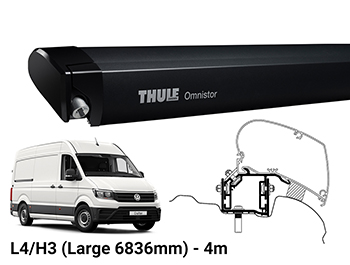 Thule 6300 4m Awning - Crafter TGE L4/H2 - Black