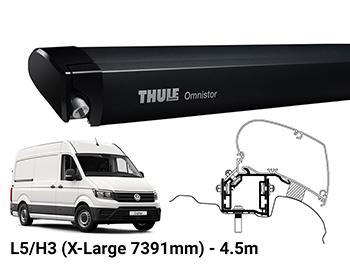 Thule 6300 4.5m Awning - Crafter TGE L5/H2 - Black