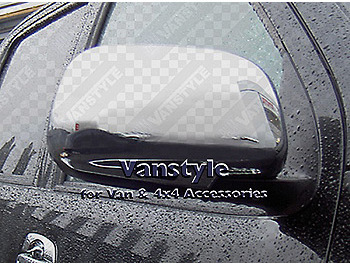 Door Mirror Cover Set Stainless Steel D40 All Cabs 661179