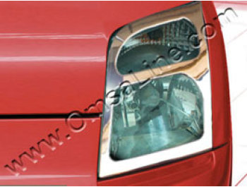 Stainless Steel Headlamp Covers, Ford Connect, 03-10