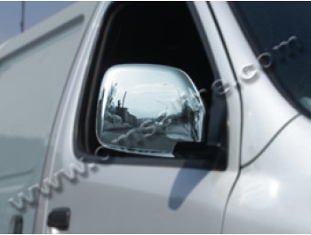 Stainless Steel Mirror Covers, Toyota Hiace, 2005>