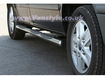 Safety SIDE STEPS Polished Chrome End Caps - Ducato Boxer Relay