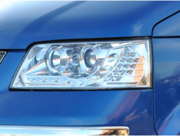 Headlamp Set, Chrome With Audi Style LED, VW T5 2003>09