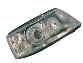Headlamp Set, Chrome With Angel Eye Side Light, VW T5 2003>09