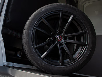 Wolfrace Dortmund Matte Black 18in Alloy Wheel Set - VW T5 T6