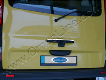 Stainless Steel Tailgate Handle Cover, Renault Trafic 2010>