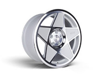 3SDM 0.05 - 18\" White Cut Alloy Wheel - Wheel & Tyre Package