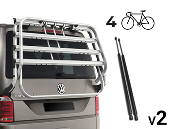 Genuine VW 4 Bike Carrier (Ver2) - T6/T6.1 Tailgate + Struts