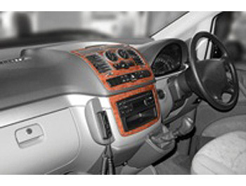 Dash Kit Upper+Audio - Vito Viano 03-06 Std Aircon