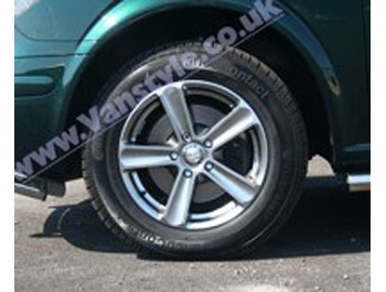 SR1100 Wheel 17x7.5 Brite Metal Set of 4 - Vivaro Trafic Primast