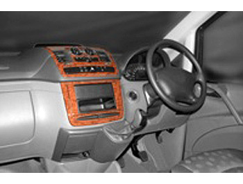 Dash Kit Upper+Audio PENHOLDER - Vito Viano Std Aircon 2006-09