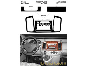 Dash Kit Audio Console for Blaupunkt CAR 2003 Vivaro Only
