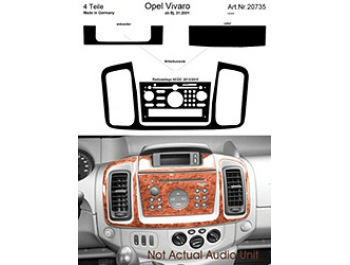 Dash Kit Audio Console for CD30 MPV Vivaro Only