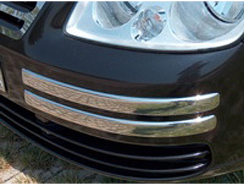Polished Front Bumper Corners - VW Caddy 04-10