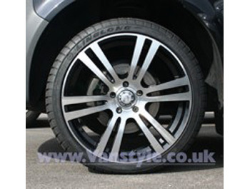 SR900 Wheel 20x9\" Black Diamond Set of 4 - 5x112 Mercedes Vito/V