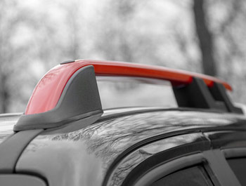 Red Edition Aluminium Roof Bars - VW Amarok 2010>