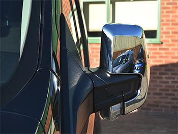 ABS Mirror Covers - Polished Chrome - Transit Custom 2012-2023
