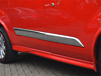 Stainless Side Body Moulding Covers- Polished - Custom 2012-2023