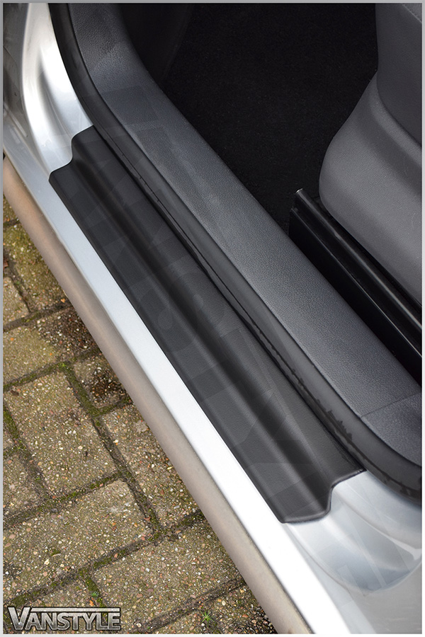 VW Front ABS Sill Entry Kick Plate Guards Caddy Maxi 0415 Vanstyle