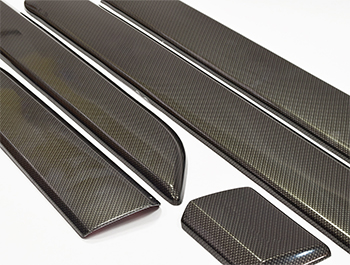 Side Body Moulding Covers - Carbon Effect - Custom 2012-2023