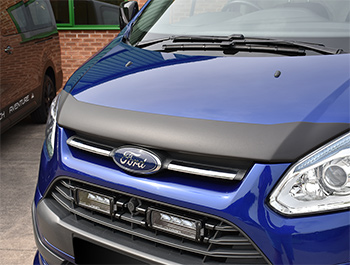 Ford Transit Custom 2012-2018 Black ABS Bonnet Chip Protector