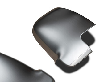 Brushed Silver Wing Mirror Covers - MB Sprinter 2018>