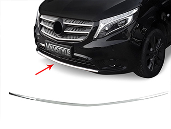 Mercedes Vito W447 Polished S.Steel Front Lower Bumper Trim 14>