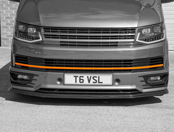 Orange Edition 3-Piece Front Radiator Grille Trim - VW T6 2015>