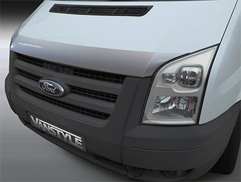 Silver ABS Bonnet Protector - Ford Transit MK7 2007-2013.