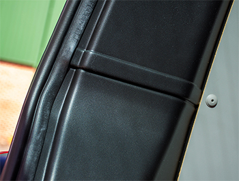 Rear Door ABS Black Inner Pillar Guard Covers - VW T5 & T6